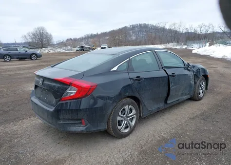 2018 Honda Civic Lx from USA, damaged, VIN 19XFC2F51JE008018
